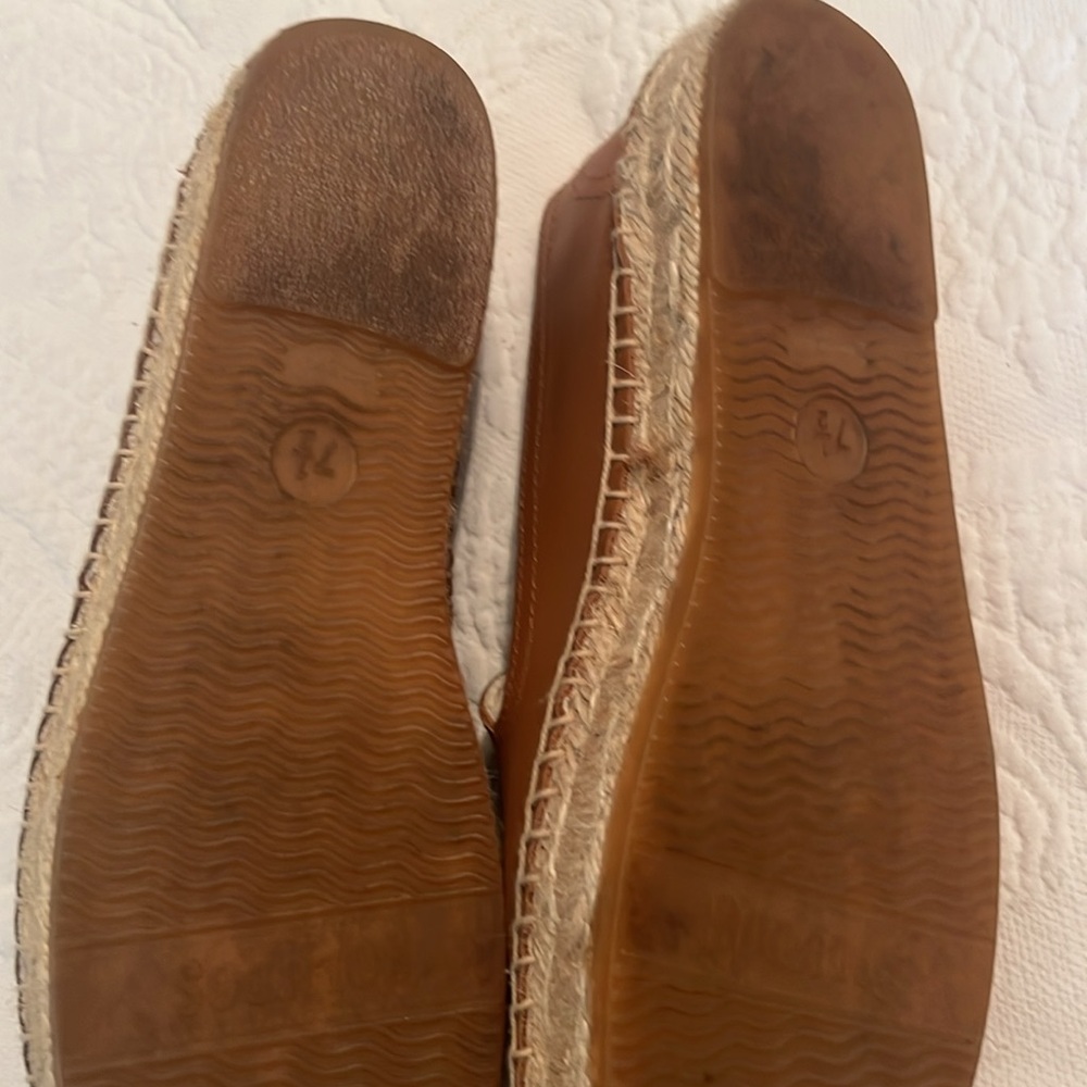 Soludos Brown Espadrille Slip-On Shoes - Picture 3 of 4